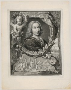 Porträt von Pieter Rabus von Jacobus Houbraken