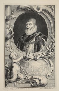Porträt von Charles Howard, Earl of Nottingham, Illustration aus 