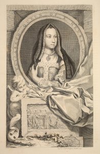 Porträt von Elizabeth, Königin von Heinrich VII, Illustration aus 
