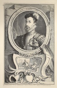 Porträt von Robert Dudley, Earl of Leicester, Illustration aus 