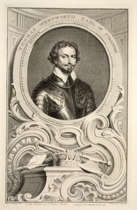 Porträt von Thomas Wentworth, Earl of Stratford, Illustration aus 