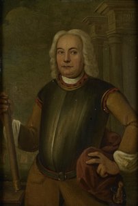 Porträt von Johannes Thedens, Generalgouverneur der Niederländischen Ostindien-Kompanie von Jacobus Oliphant