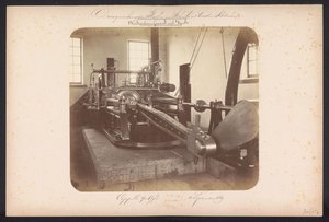 Unteres Pumpwerk mit Schrauben / Cappelle aan den IJssel 4 September 1869 (Droogmaking der Plassen in Schieland beoosten Rotterdam) von Jacobus van Gorkom jr.