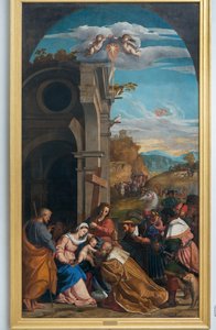 Anbetung der Könige in Anwesenheit der heiligen Helena