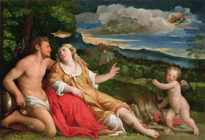 Mars, Venus und Amor von Jacopo (c.1480 1528) Palma