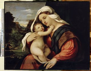 Jungfrau mit Kind von Jacopo (c.1480 1528) Palma