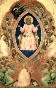 Gottvater auf dem Thron aus dem Polyptychon der Apokalypse, nach 1343