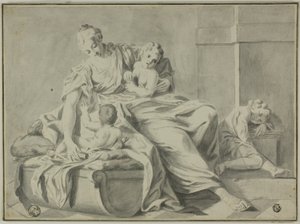 Mutter und drei Kinder von Jacopo Amigoni