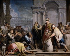 Der silberne Becher Josephs im Sack Benjamins, ca. 1749 von Jacopo Amigoni