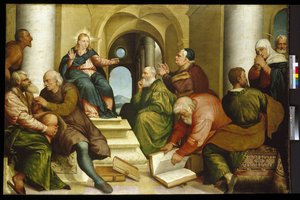 Christus unter den Ärzten, 16. Jahrhundert von Jacopo Bassano