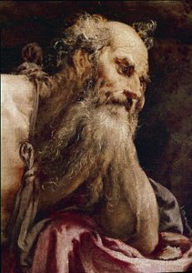 Heiliger Hieronymus in Meditation von Jacopo Bassano