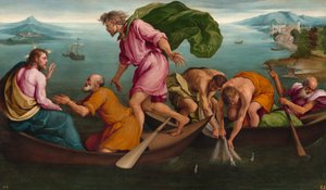 Der wunderbare Fischfang, 1545 von Jacopo Bassano il vecchio