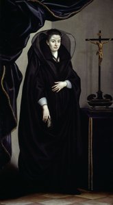 Porträt einer Adligen in Trauerkleidung, ca. 1600 von Jacopo Chimenti Empoli