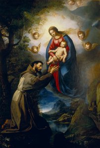 Erscheinung der Jungfrau Maria vor dem hl. Franziskus von Jacopo Ligozzi