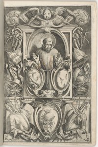 Frontispiz mit Porträt des Heiligen Franziskus von Jacopo Ligozzi