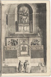 Innenraum der kleinen Kirche (Interno della chiesa minore) [Platte F]