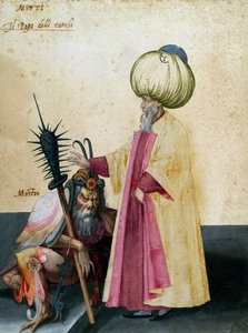 Mufti und Monster, Zeichnung von Jacopo Ligozzi