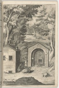 Quelle des heiligen Franziskus (Fonte di San Francesco) [Tafel B] von Jacopo Ligozzi