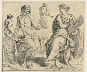 Personifikationen von Bildhauerei und Malerei von Jacopo Palma (il Giovane)