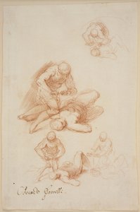 Vier Studien für das Martyrium des Heiligen Licerius von Jacopo Palma