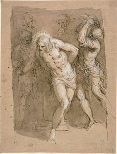 Studie für die Geißelung Christi von Jacopo Palma il Giovane