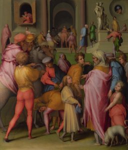 Joseph wird an Potiphar verkauft aus Szenen aus der Geschichte von Joseph, ca. 1515 von Jacopo Pontormo