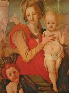 Madonna und Kind mit dem kleinen Johannes dem Täufer von Jacopo Pontormo