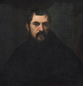Porträt eines Mönchs von Jacopo Robusti (attr. to) Tintoretto