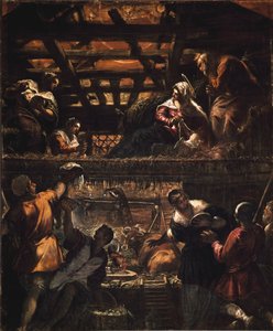 Anbetung der Hirten von Jacopo Robusti Tintoretto