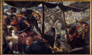 Schlacht zwischen Türken und Christen von Jacopo Robusti Tintoretto