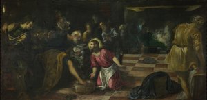 Christus wäscht die Füße der Jünger, ca. 1575