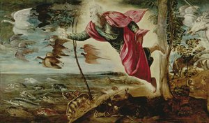Schöpfung der Tiere von Jacopo Robusti Tintoretto