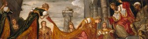 Esther vor Ahasverus, 1552-55 von Jacopo Robusti Tintoretto