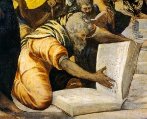 Jesus unter den Ärzten im Tempel von Jacopo Robusti Tintoretto