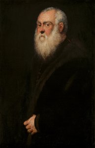 Mann mit weißem Bart, ca. 1570 von Jacopo Robusti Tintoretto
