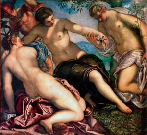 Gemälde des Antikollegs des Dogenpalastes von Jacopo Robusti Tintoretto