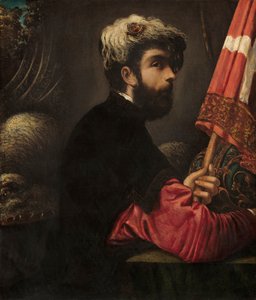 Porträt eines Mannes als Heiliger Georg von Jacopo Robusti Tintoretto