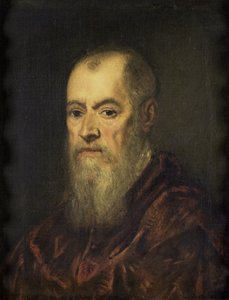 Porträt eines Mannes mit rotem Umhang, 1555-80 von Jacopo Robusti Tintoretto