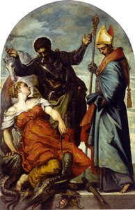 Heiliger Ludwig von Toulouse und Heiliger Georg, 1552 von Jacopo Robusti Tintoretto