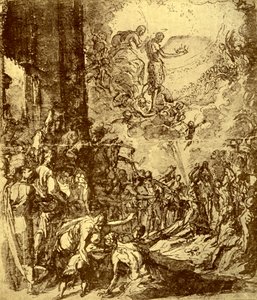 Studie für das Martyrium des heiligen Stephanus, 1913 von Jacopo Robusti Tintoretto