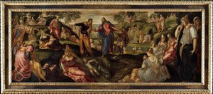 Das Wunder der Brotvermehrung, ca. 1545-50 von Jacopo Robusti Tintoretto
