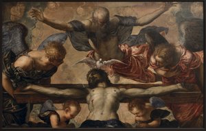 Die Dreifaltigkeit, ca. 1561-62 von Jacopo Robusti Tintoretto