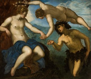 Hochzeit von Bacchus und Ariadne, 1578 von Jacopo Robusti Tintoretto