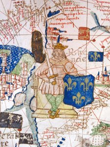 Renaissance-Karte von Europa, nach Jacopo Russo, 1528