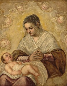 Die Madonna der Sterne von Jacopo Tintoretto and Workshop