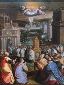 Prozession von St. Gregor dem Großen von Jacopo Zucchi
