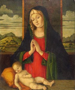 Die Madonna mit Kind, ca. 1500 von Jacopo da Valenza