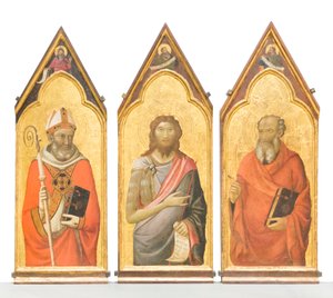 Heiliger Johannes der Täufer, Heiliger Johannes der Evangelist, Heiliger Ägidius von Jacopo del Casentino