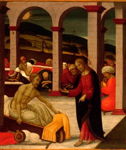 Teich von Bethesda (Detail) von Jacopo del Sellaio