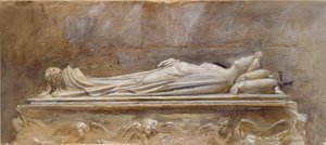 Das Grab von Ilaria del Caretto im Dom von Lucca, 10. August - 26. September 1874 von Jacopo della Quercia